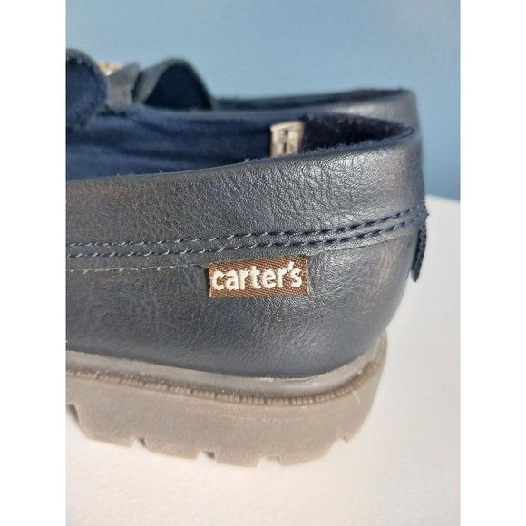Carters Boys' Little Kid Mac Loafers Navy Boat Shoe sz 12M - Picture 6 of 8
